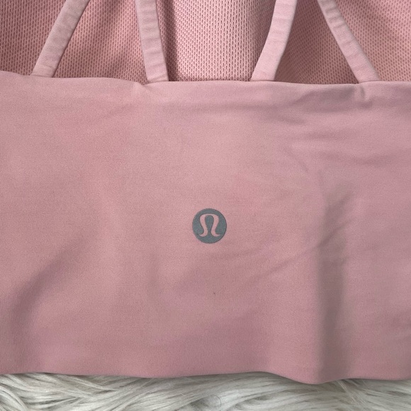 {Lululemon} Like a Cloud High-Neck Longline Bra Light Support, B/C Cup in Pink 6 - Picture 7 of 9